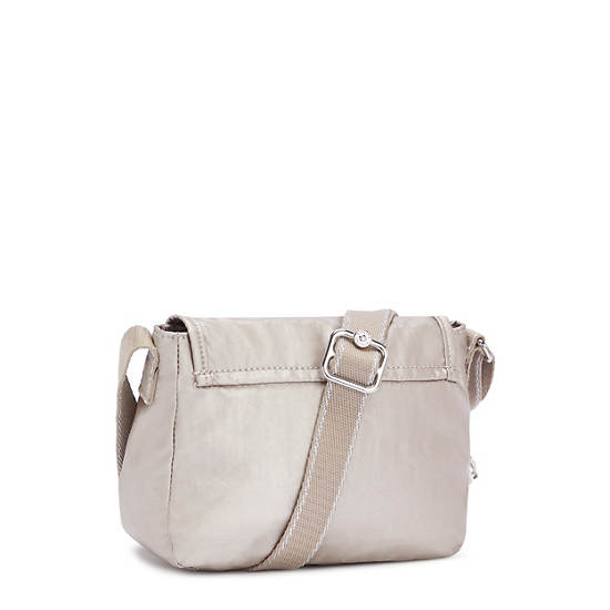 Kipling Sabian Metallic Crossbody Mini Çanta Bej Rengi | TR 1867EB